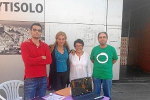 Seguidores de Podemos en Almería.