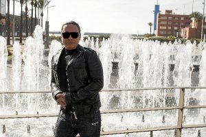 Nano Barea, en la Rambla de Almería.