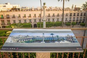 Panel ubicado en la terraza del Centro de Interpretación Patrimonial