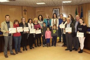 Foto de familia de los ganadores del concurso.