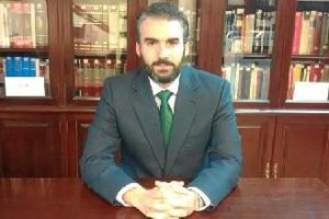 El abogado de la empresa demandada Construcciones Beni Hassim, David Romero. 