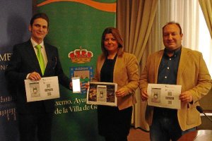Lourdes Ramos, junto a Jorge García (izquierda) y Juan Francisco Rodríguez.