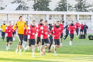 Carrera continua para iniciar el entreno.