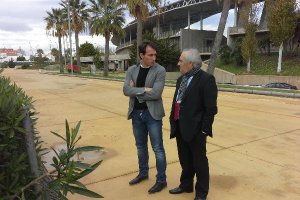 Ángel Luis Catalina y Alfonso García, en el Mediterráneo.