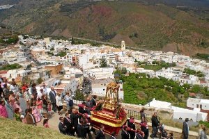 Procesión de Canjáyar, uno de los pueblos de la Alpujarra.