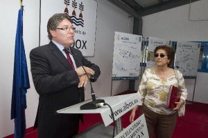 Rogelio Mena en un acto realizado en el municipio de Albox