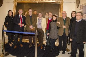 Visita a la muestra por parte del alcalde de Cuevas del Almanzora, Jesús Caicedo, y parte de los con