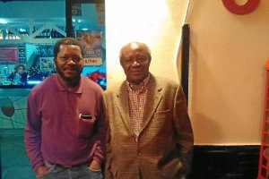 Pedro Nolasco y Donato Ndongo el sábado pasado en la presentación de CONDIGE.