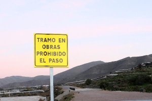 El tramo de carretera parado desde hace años. 