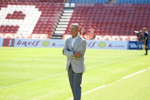 Miguel Rivera, entrenador del Almería B.