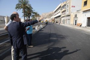 Venzal en una de las visitas a las obras de Pescedería.