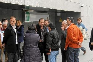 Cándido Trabalón, a la salida del juzgado