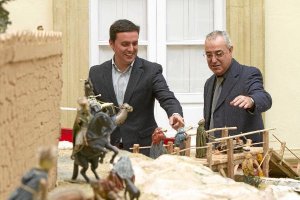 Inauguración del Belén de Diputación, ayer.