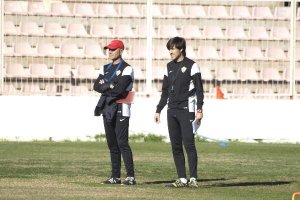 Víctor Fortes, junto a Miguel Rivera.