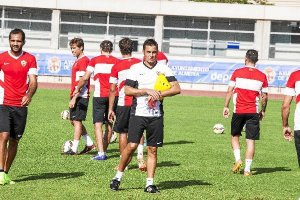 Entrenamiento del Almería.