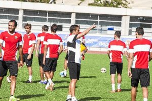 Entrenamiento del Almería.