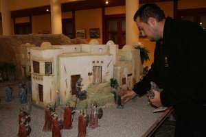 Francisco Sánchez es el creador y compositor de este Belén navideño.
