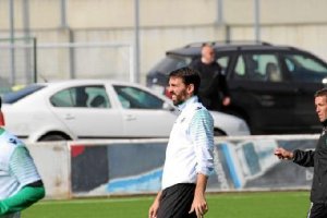 Jordi Figueras ha trabajado hoy con el grupo.