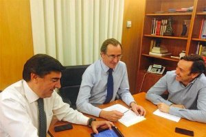 Hernando, reunido anoche con Alfonso Alonso.