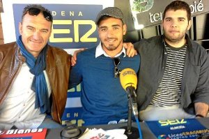 Con su padre y primo en el SER Deportivos.