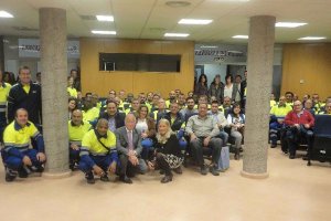 Bienvenida ayer, en el Ayuntamiento.