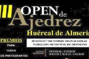 Cartel del tercer open de ajedrez.