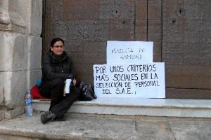 Protesta de la implicada