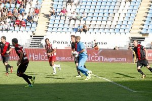 Rubén Martínez, en el Almería-Rayo, de la pasada Liga.