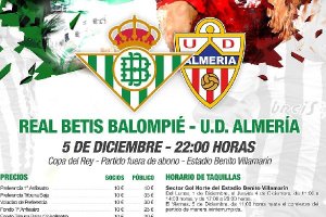 Precios para el Real Betis-Almería.