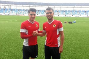 Ximo y Javi después del entrenamiento.