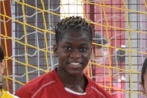 La jugadora del BM Roquetas.