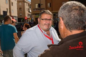 Manolo García, en una campaña informativa el pasado sábado.