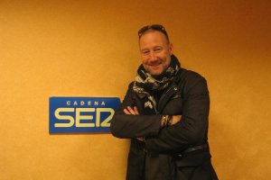 Pedro Aguado en los estudios de SER Almería.