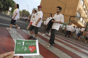 Usuarios de Salud Mental durante una actividad deportiva.