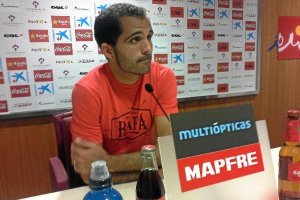 Verza, este martes en la sala de prensa.