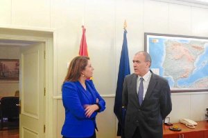 Carmen Crespo, en la sede de Fomento.