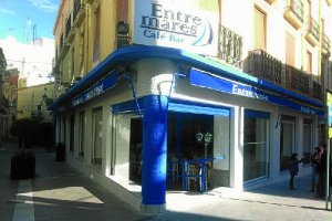 Local atracado anoche del centro de la capital.