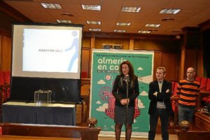 La diputada, María Vázquez, durante el acto.