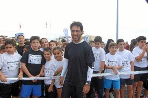 Ortiz el futbolista en la línea de salida