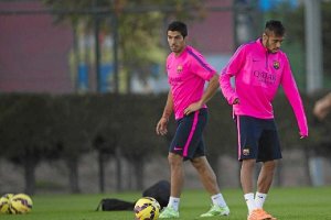 Luis Suárez y Neymar.