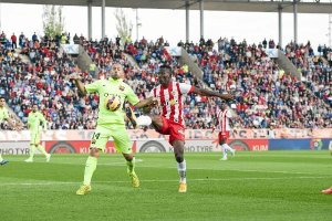 Una jugada del partido.