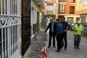 Visita a las obras en la calle Angustias.