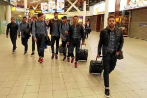 El Barcelona llegó este jueves a mediodía a Barcelona.