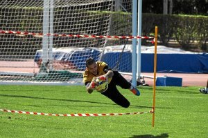 Rubén Martínez en el entrenamiento.