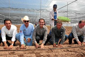 Productores mexicanos con riegos hidropónicos