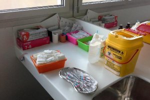 Vacunas antigripales preparadas en el marco de la campaña de vacunación actual.