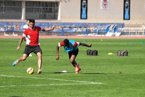 Mauro dos Santos en el entrenamiento.