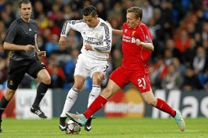 Una jugada del partido.