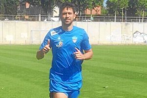 Molo, entrenando en Lleida.
