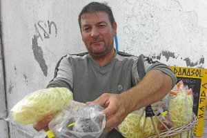 Manolo Guirado, en el campo de Las Chocillas.